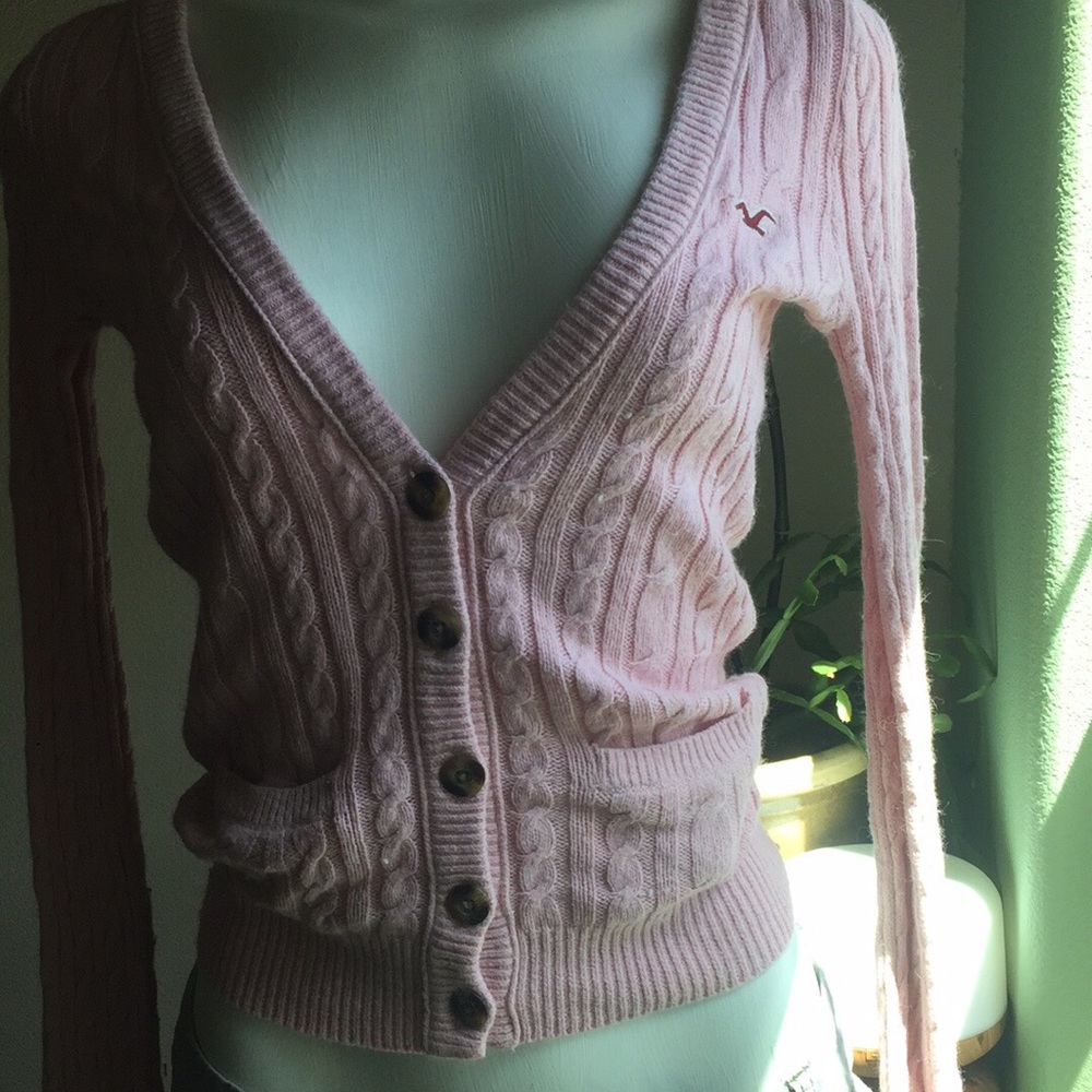 Hollister button up sweater!